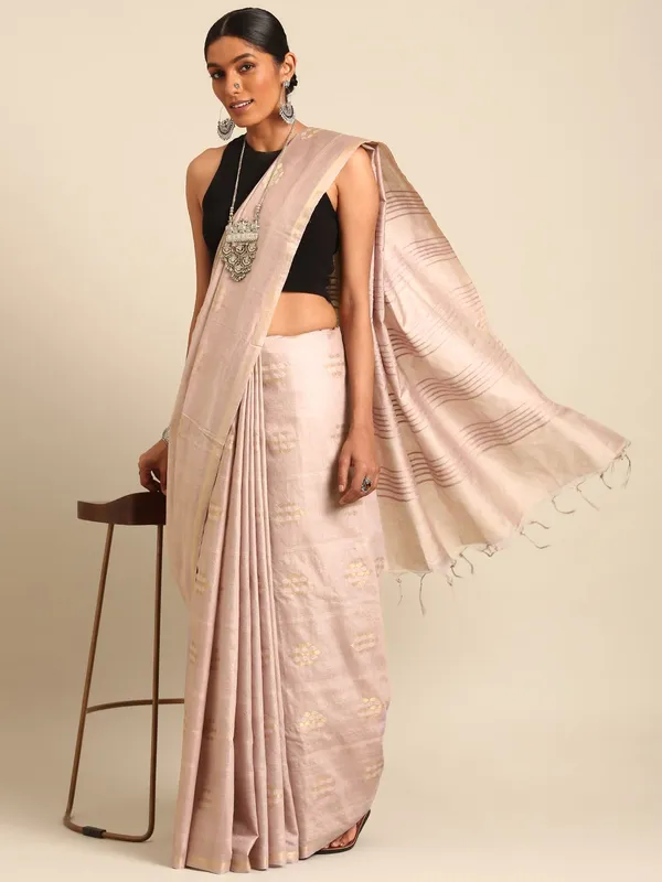 Mauve_colour_Silk_Blend_Saree_for_Women