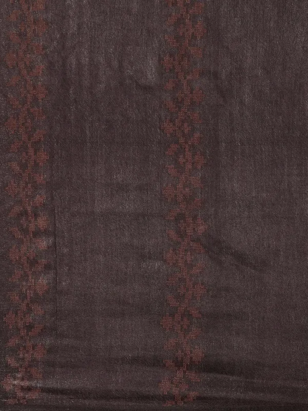 Brown_colour_Silk_Blend_Saree_for_Women
