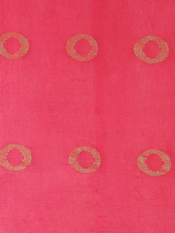 Pink_colour_Silk_Blend_Saree_for_Women