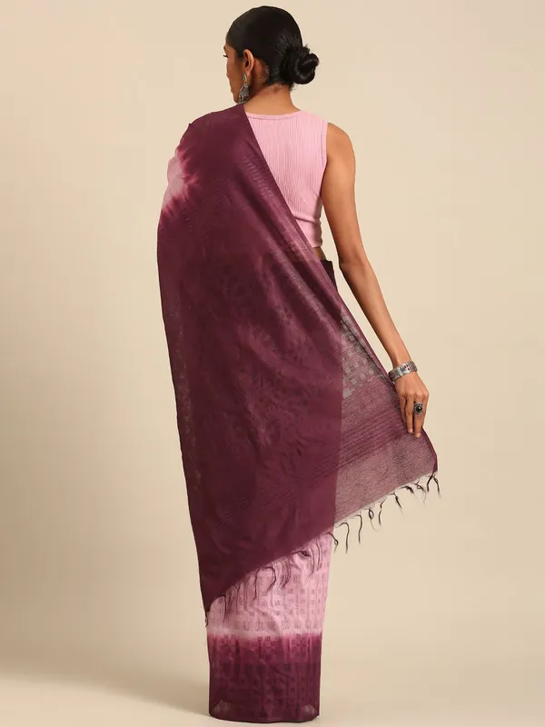 Purple_colour_Silk_Blend_Saree_for_Women