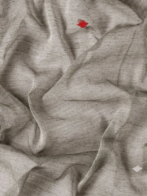 Grey_colour_Pure_Cotton_Saree_for_Women
