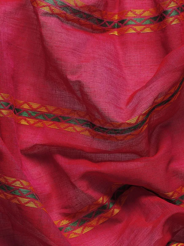 Pink_colour_Pure_Cotton_Saree_for_Women