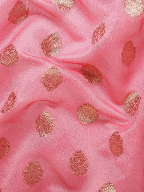 Pink_colour_Silk_Blend_Saree_for_Women