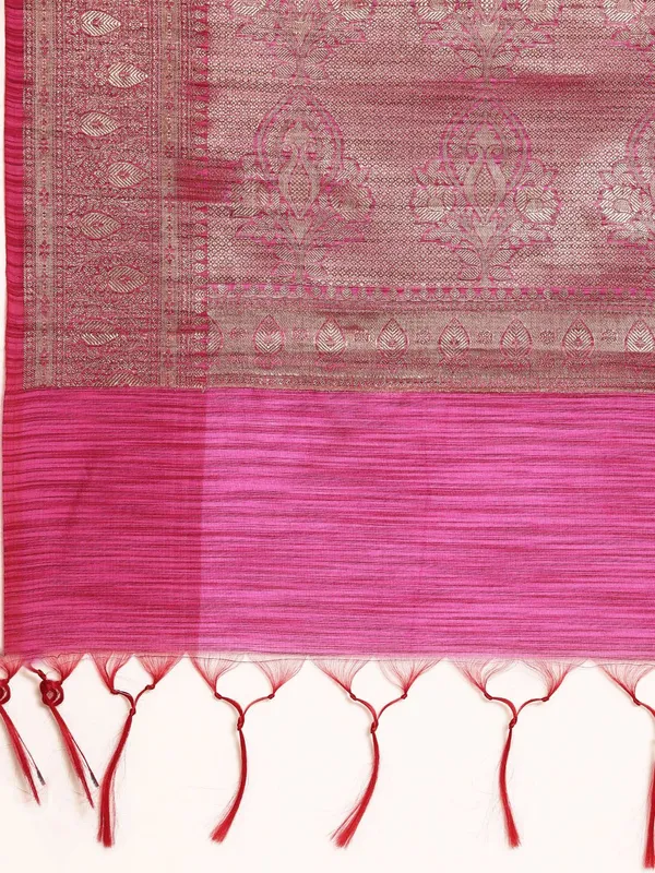 Purple_colour_Silk_Blend_Saree_for_Women
