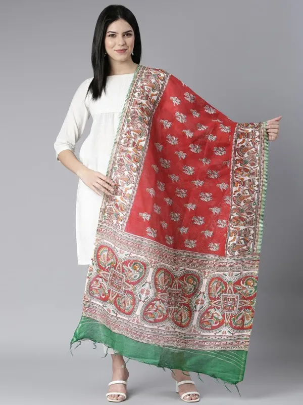 Green_colour_Silk_Blend_Dupatta_for_Women