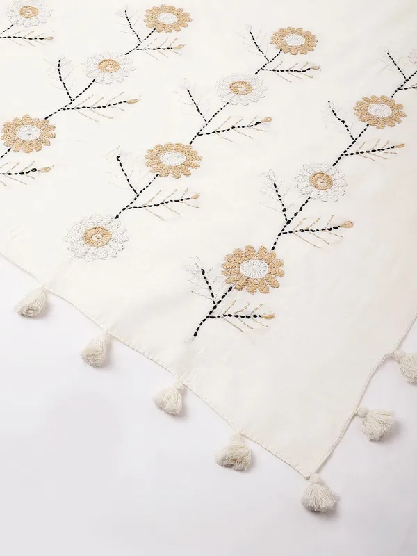 Off_White_colour_Chanderi_Dupatta_for_Women