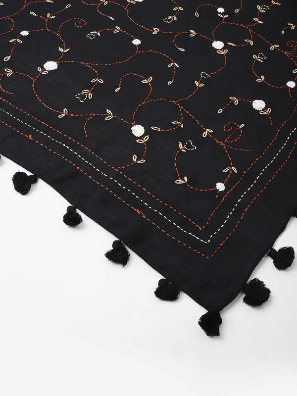 Black_colour_Chanderi_Dupatta_for_Women