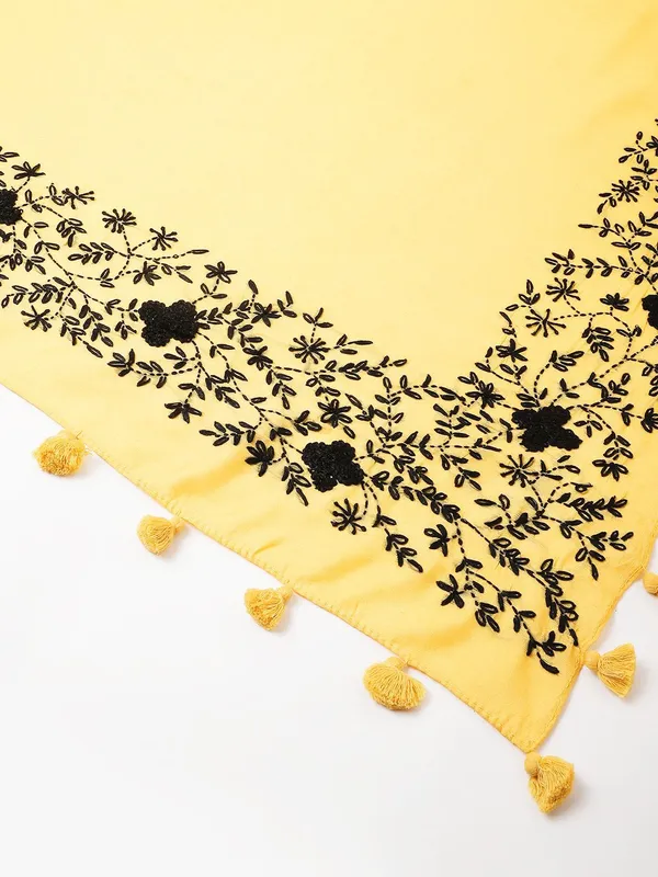 Yellow_colour_Chanderi_Dupatta_for_Women