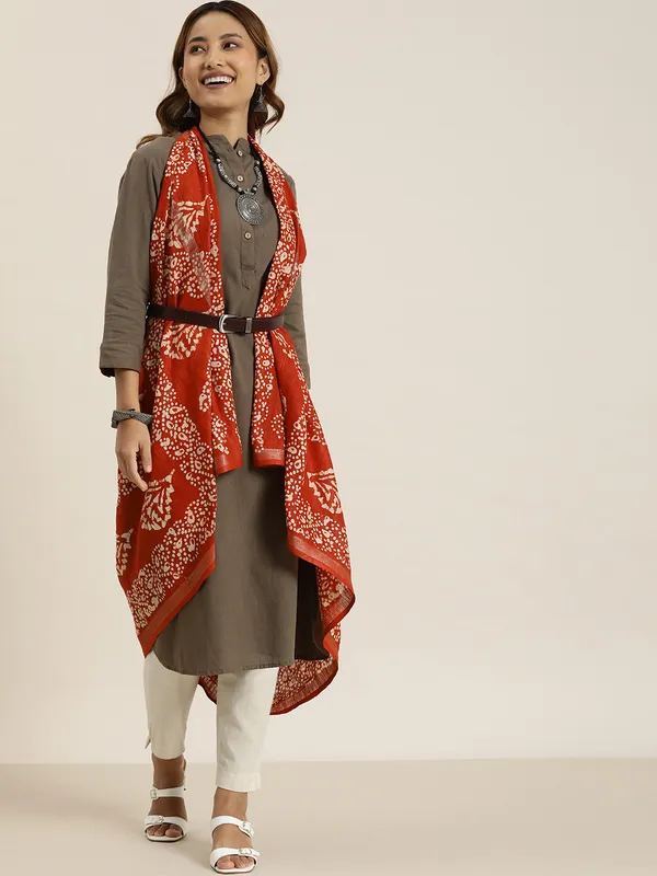 Maroon_colour_Pure_Cotton_Dupatta_for_Women