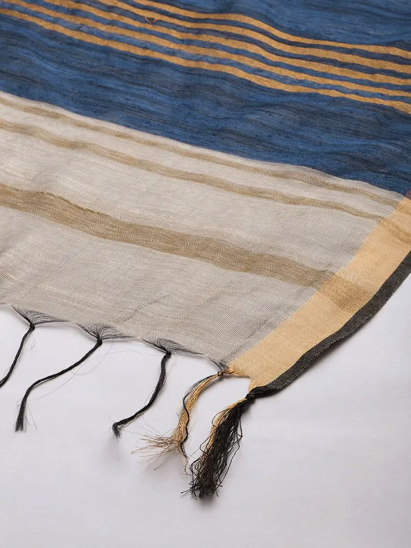 Grey_colour_Silk_Blend_Dupatta_for_Women