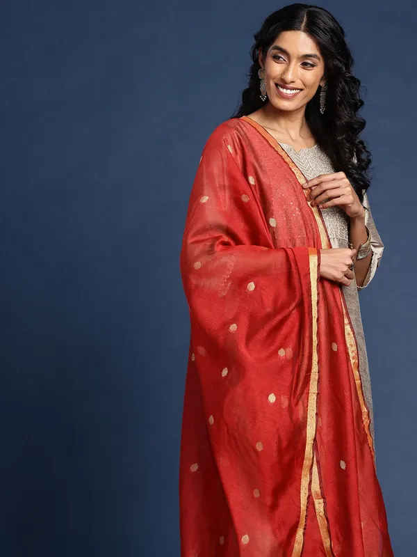 Red_colour_Silk_Blend_Dupatta_for_Women