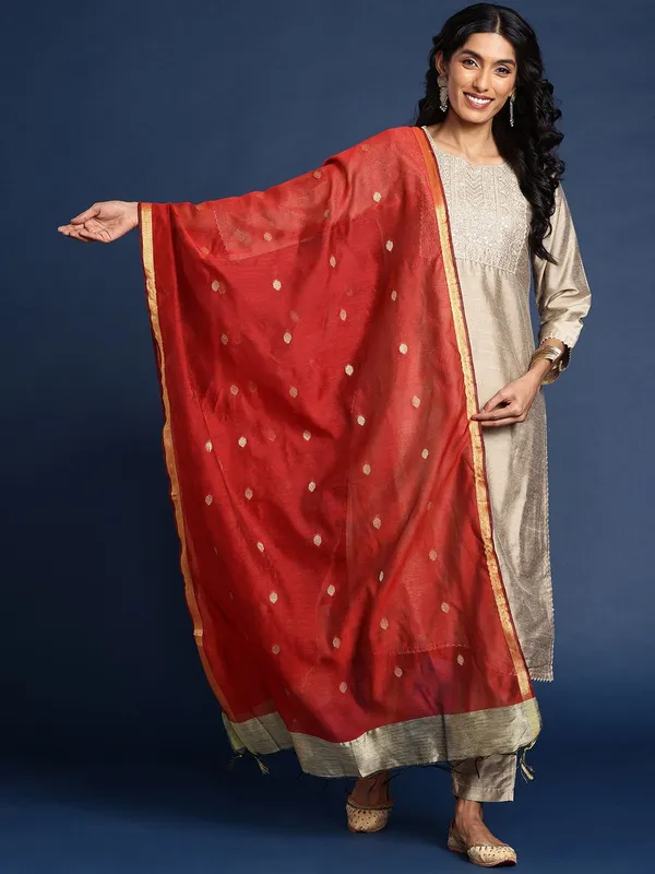 Red_colour_Silk_Blend_Dupatta_for_Women