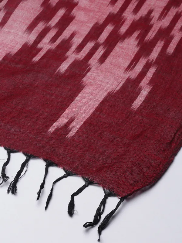 Maroon_colour_Silk_Blend_Dupatta_for_Women