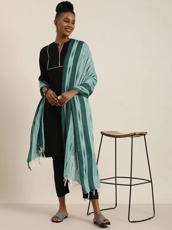 Green_colour_Cotton_Dupatta_for_Women