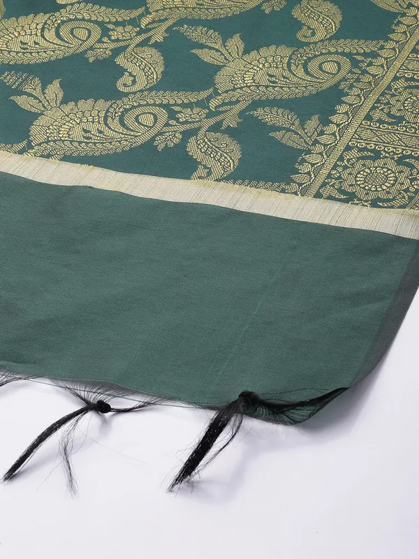 Green_colour_Silk_Blend_Dupatta_for_Women