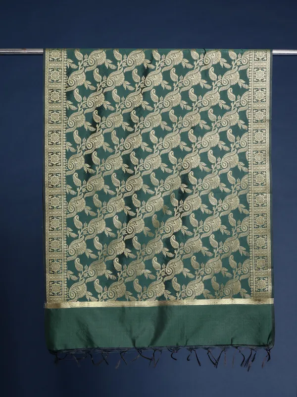 Green_colour_Silk_Blend_Dupatta_for_Women