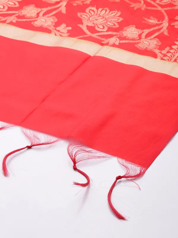 Maroon_colour_Silk_Blend_Dupatta_for_Women