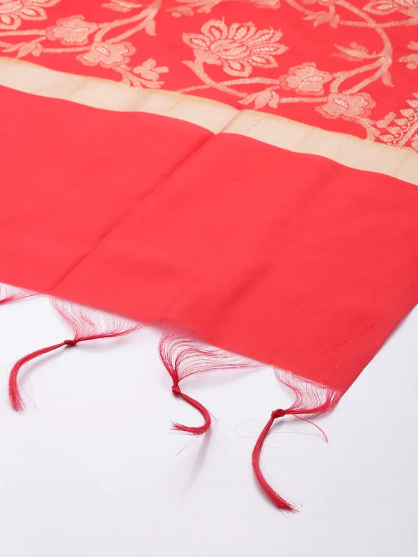 Maroon_colour_Silk_Blend_Dupatta_for_Women