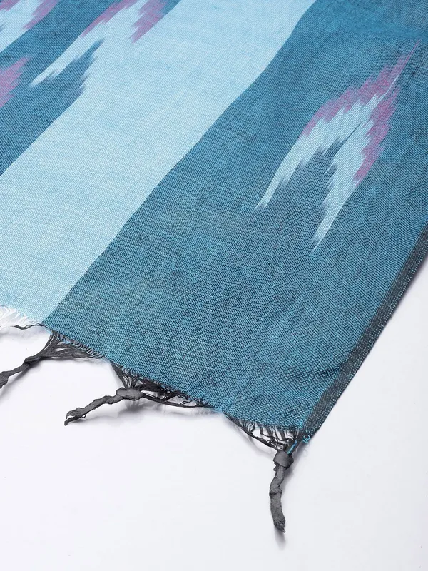 Blue_colour_Pure_Cotton_Dupatta_for_Women