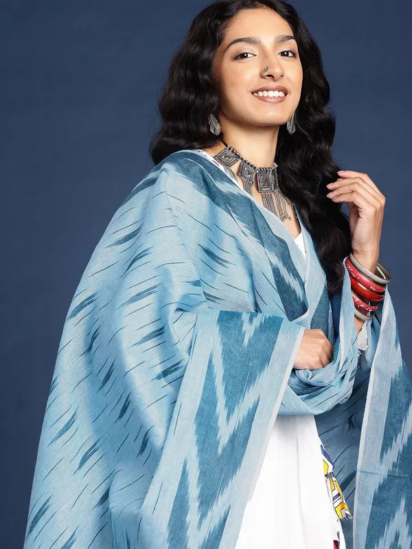 Blue_colour_Pure_Cotton_Dupatta_for_Women
