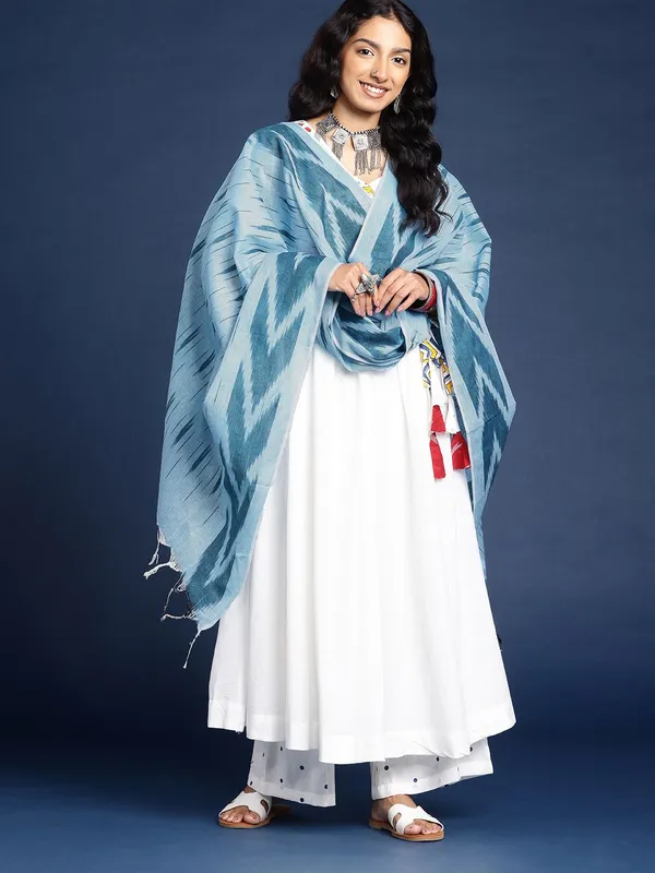 Blue_colour_Pure_Cotton_Dupatta_for_Women