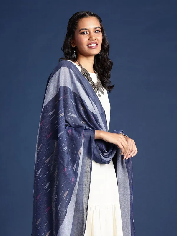 Blue_colour_Pure_Cotton_Dupatta_for_Women