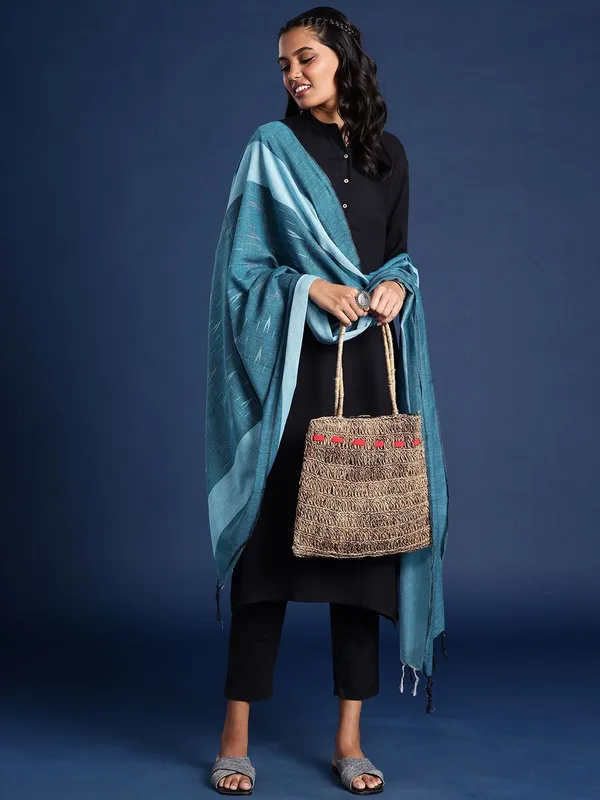 Blue_colour_Pure_Cotton_Dupatta_for_Women