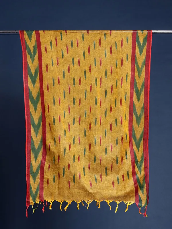 Yellow_colour_Pure_Cotton_Dupatta_for_Women
