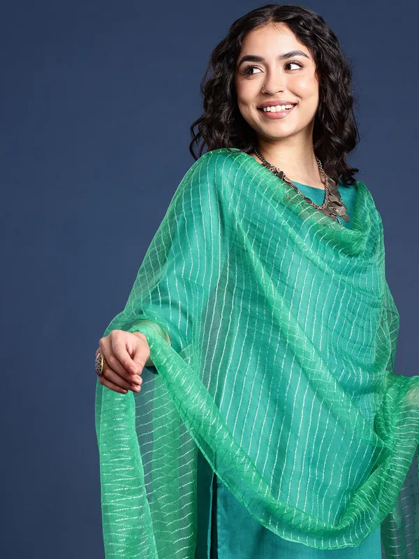 Green_colour_Silk_Blend_Dupatta_for_Women