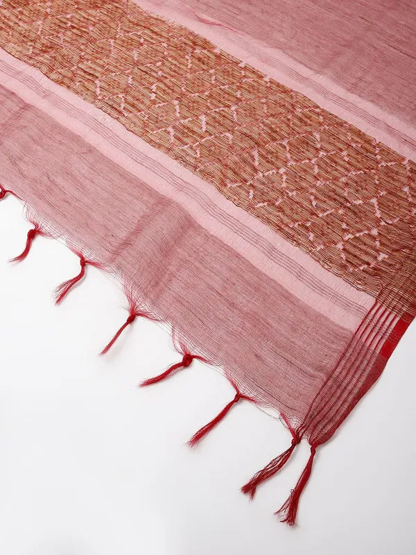 Maroon_colour_Silk_Blend_Dupatta_for_Women