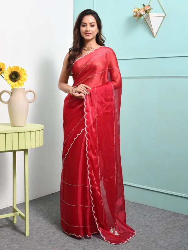 Pink_Poly_Chiffon_Embroidered_Sarees_For_Women