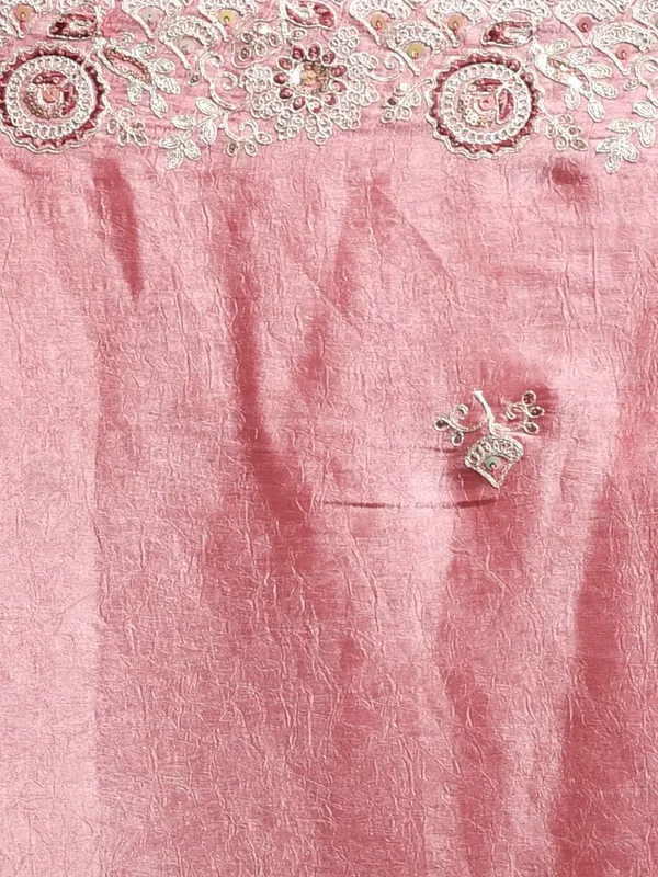 Pink_Satin_Embellished_Sarees_For_Women