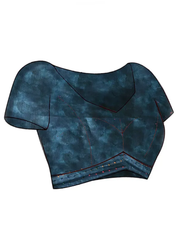 Blue_Silk_Blend_Embroidered_Sarees_For_Women