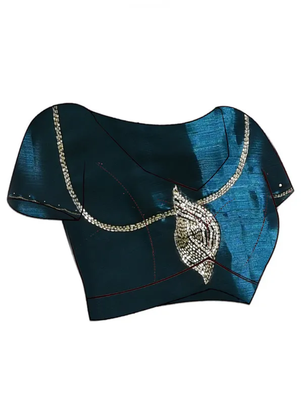 Blue_Poly_Chiffon_Embroidered_Sarees_For_Women