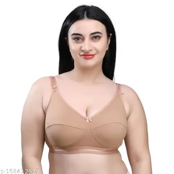 Beige_Plus_Size_Bra_For_Women_|_Non_Padded_Soft_Strap_Bras_For_Daily_Use