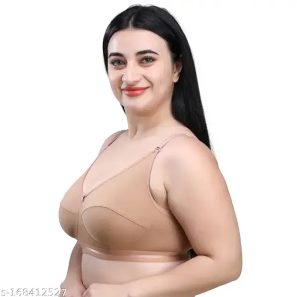 Beige_Plus_Size_Bra_For_Women_|_Non_Padded_Soft_Strap_Bras_For_Daily_Use