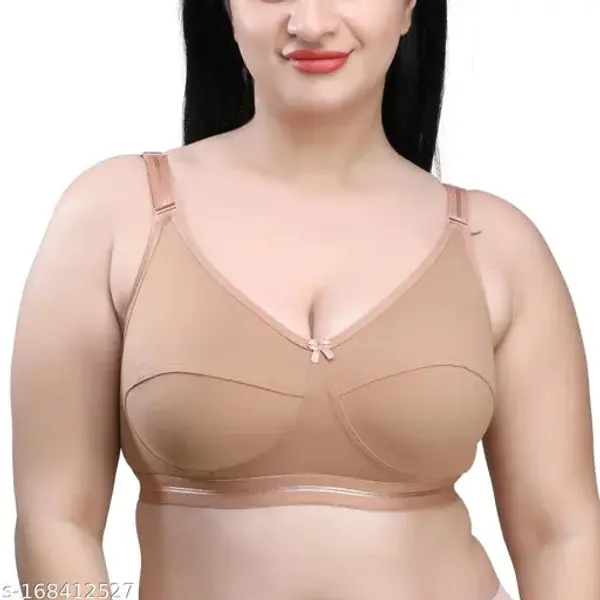 Beige_Plus_Size_Bra_For_Women_|_Non_Padded_Soft_Strap_Bras_For_Daily_Use