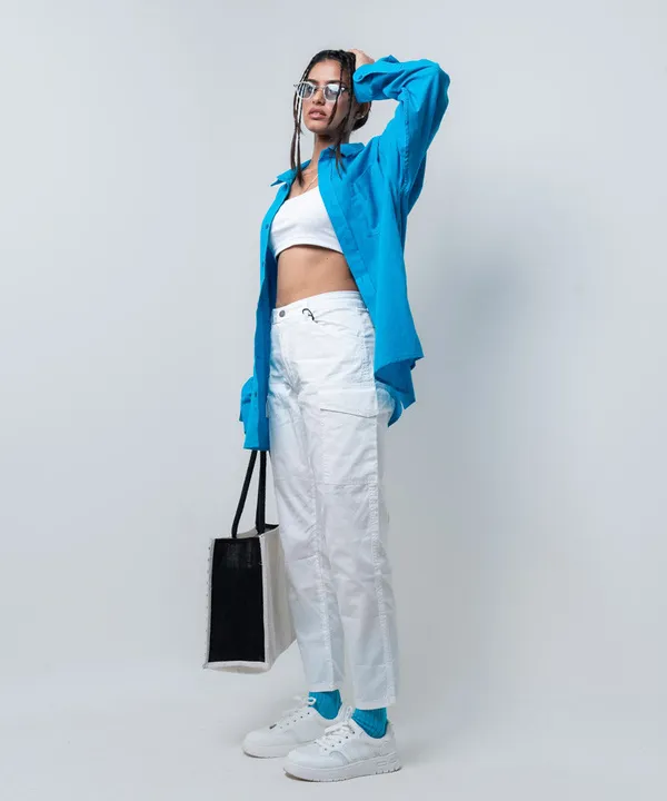 Blue_Full_Sleeves_Oversized_Rayon_Cotton_Shirt_For_Women