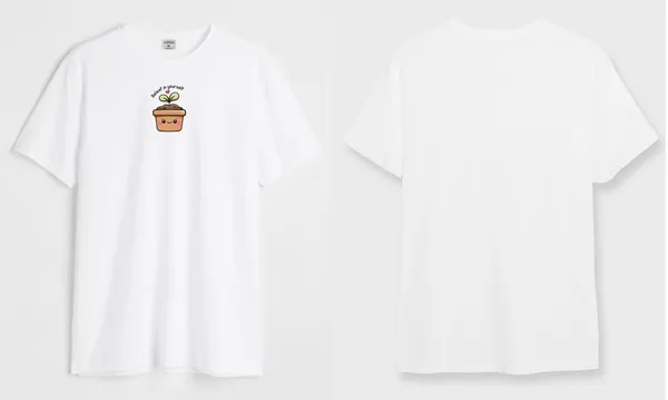 White_Beleaf_Round_Neck_Cotton_T-Shirt_For_Unisex