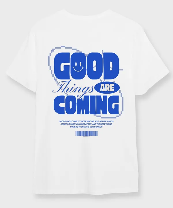 White_&_Blue_Better_Things_Round_Neck_Cotton_T-Shirt_For_Unisex