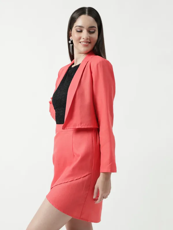 Bright_Solid_Blazer_With_Petal_Design_Skirt_Set