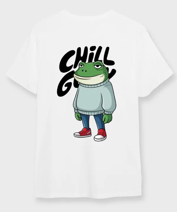 White_Chill_Guy_Round_Neck_Cotton_T-Shirt_For_Unisex