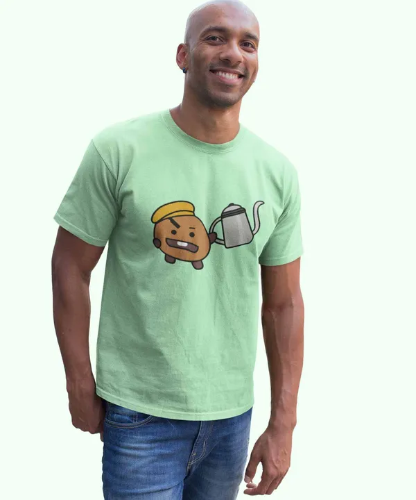 Green_Shooky_Cotton_T-Shirt_For_Unisex