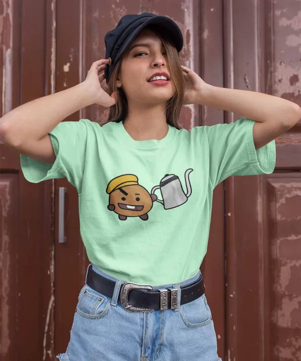 Green_Shooky_Cotton_T-Shirt_For_Unisex