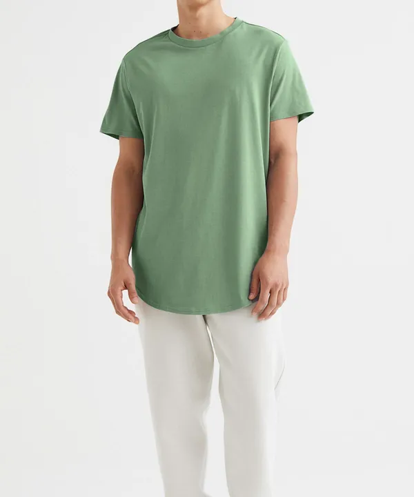 Dark_Pastel_Green_Drop_Cut_Cotton_T-Shirt_For_Unisex