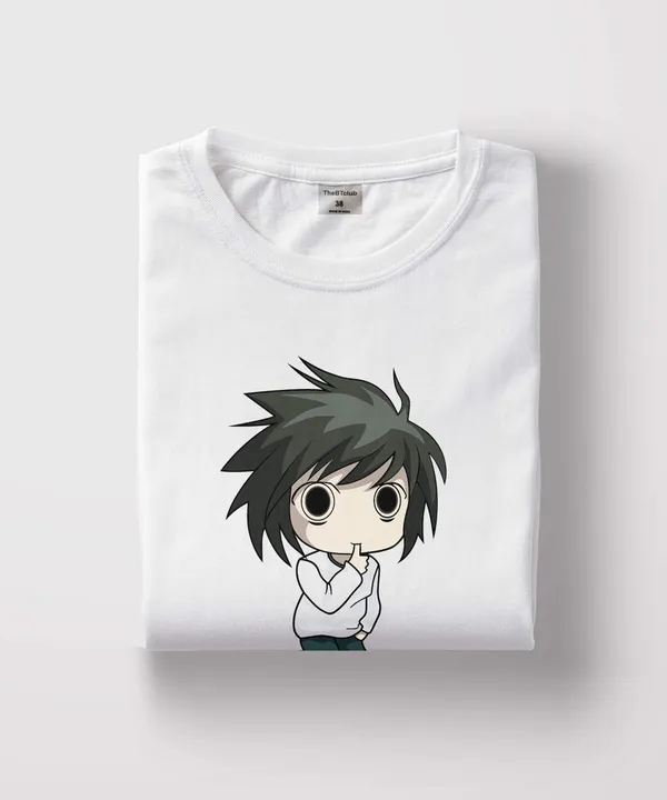 White_&_Black_Death_Note_Cotton_T-Shirt_For_Unisex