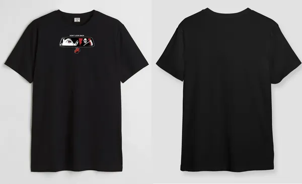 Black_Don'T_Look_Back_Round_Neck_Cotton_T-Shirt_For_Unisex