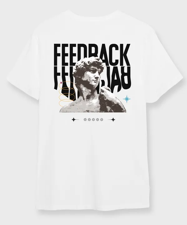 White_&_Black_Feedback_Round_Neck_Cotton_T-Shirt_For_Unisex
