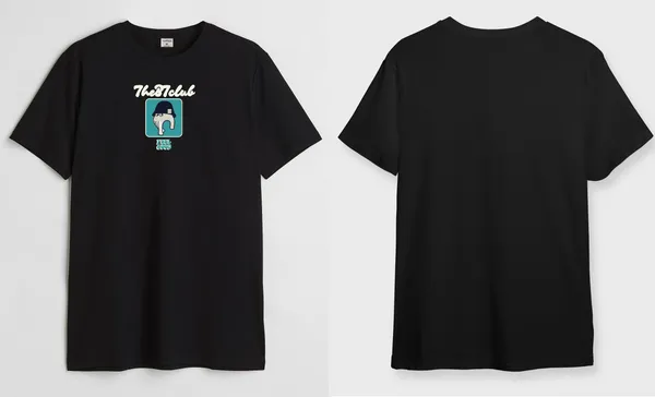 Black_Feel_Good_Round_Neck_Cotton_T-Shirt_For_Unisex