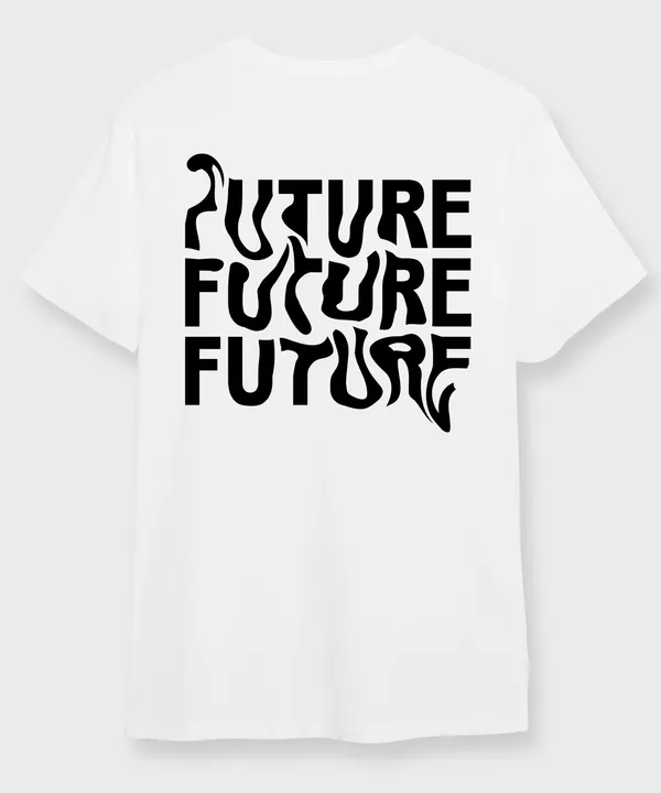 White_&_Black_Future_Round_Neck_Cotton_T-Shirt_For_Unisex